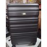 Conjunto 3 Malas Viagem Rígida Cinza C/ Rodas Duplas 360º P, M, G, de Bordo, média, grande Fibra ABS - 2