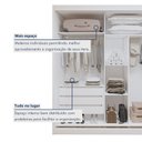 Ver imagem 6 de Guarda-Roupa 2 Portas 100% MDF Monte Rei