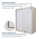 Ver mais imagens de Guarda Roupa Casal 2 Portas 3 Gavetas 100% MDF Monte Rei