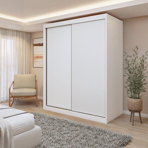 Guarda Roupa Casal 2 Portas 3 Gavetas 100% MDF Monte Rei