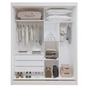 Ver imagem 4 de Guarda Roupa Casal 2 Portas 3 Gavetas 100% MDF Monte Rei