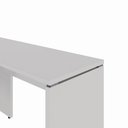 Ver imagem 6 de Mesa Escrivaninha em L 135cm x 150cm Pés Painel F5 Office Cor:Cinza