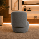 Ver imagem 4 de Poltrona Bia Decorativa Orgânica Suede para Sala Estofada