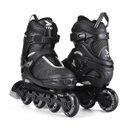 Ver imagem 6 de Patins 4 Rodas Inline Para Adulto Ajustável 37 ao 40 Rolamento ABEC 7 Atrio - Preto e Cinza