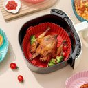 Ver imagem 2 de Forma de Silicone Ível Lavável para Air Fryer Vermelha