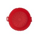 Ver imagem 1 de Forma de Silicone Ível Lavável para Air Fryer Vermelha