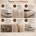 Ver imagem 5 de Conjunto Cama King Cabeceira Star Divani Bouclé Premiun Detalhes em Courino Luxouso Moderna Elegante