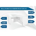 Ver imagem 2 de Mesa de Escritório ME4106 c/ 3 Gavetas Amêndoa - Tecno Mobili