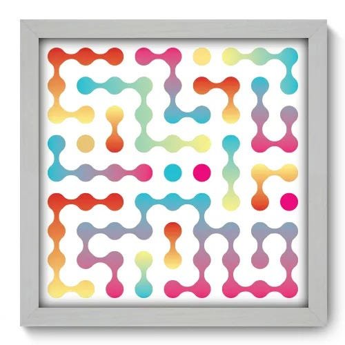 Quadro Decorativo - Bolas - 33cm x 33cm - 064qnabb - 1