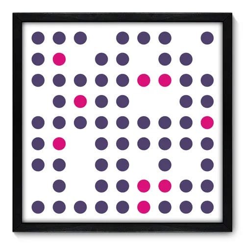 Quadro Decorativo - Bolas - 50cm x 50cm - 066qnacp - 1