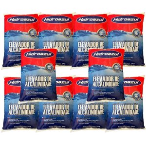 Kit 10 Ph Certo Elevador de Alcalinidade Piscinas Hidroazul