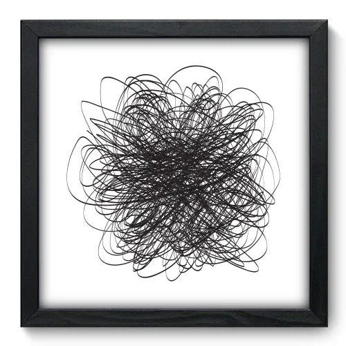 Quadro Decorativo - Rabiscos - 33cm x 33cm - 098qnabp - 1