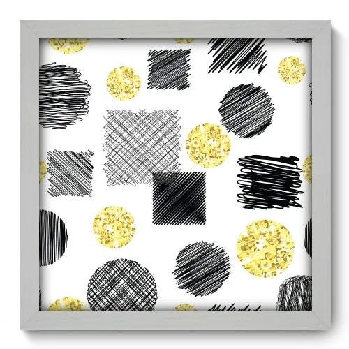 Quadro Decorativo - Rabiscos - 33cm x 33cm - 080qnabb - 1
