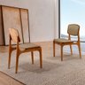 Conjunto com 2 Cadeiras Malta em Madeira Maciça para Sala de Jantar Moderna Mobília - 2