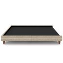 Ver imagem 5 de Cama Casal Base Box Pés Madeira 203cm Suném P05 Linho Bege - Lyam Decor