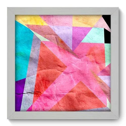 Quadro Decorativo - Abstrato - 22cm x 22cm - 031qnaab - 1