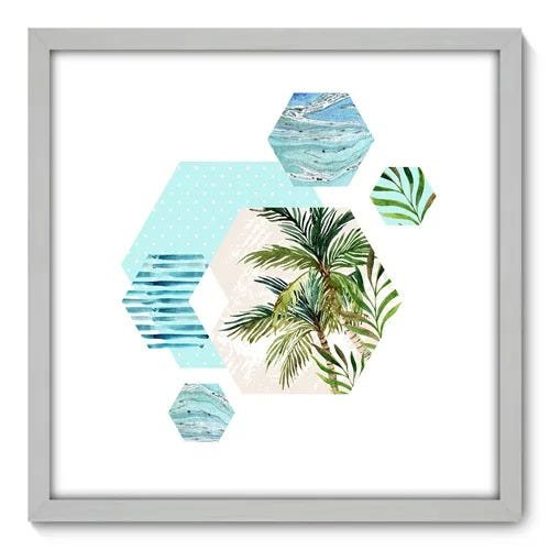 Quadro Decorativo - Coqueiro - 50cm x 50cm - 036qnacb - 1