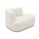Ver mais imagens de Sofá Puf Orgânico 140 cm 2 Lugares Consultório Recepção Sala:Off White/Bouclé Lado Direito
