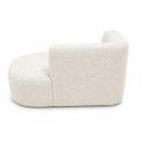 Ver imagem 5 de Sofá Puf Orgânico 140 cm 2 Lugares Consultório Recepção Sala:Off White/Bouclé Lado Direito