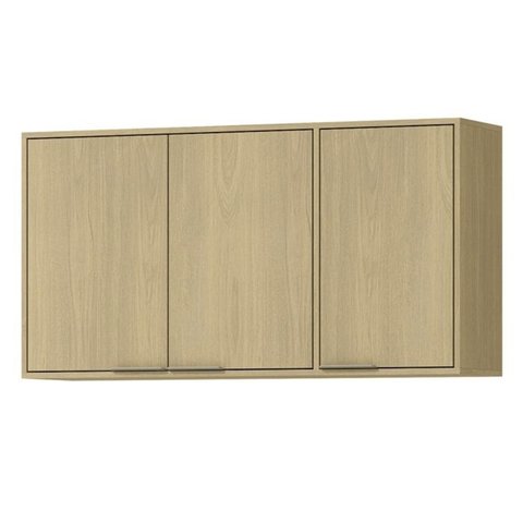Armario Aereo 120 Cm Mdp 3 Portas Glor Agl04 Castanho Mxm