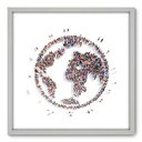 Ver imagem 1 de Quadro Decorativo - Mundo - 70cm x 70cm - 041qnddb