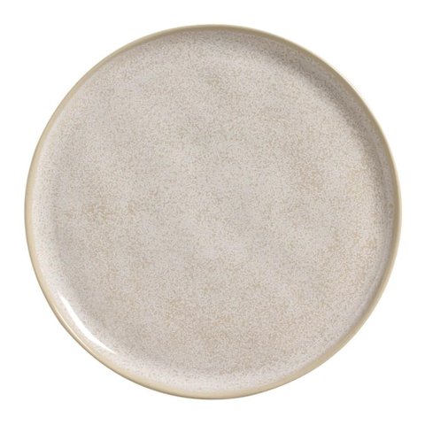 Prato Raso Bio Latte 27cm Porto Brasil Cerâmica Off White Avulso Mesa Jantar