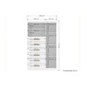 Ver imagem 2 de Cômoda Infantil Marabá 1.6 1 Porta + 2 Nichos e 6 Gavetas Branco - Santos Andirá