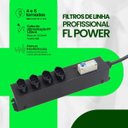 Ver imagem 2 de Filtro de Linha Profissional Fl Power 8 Tomadas Preta Ipec