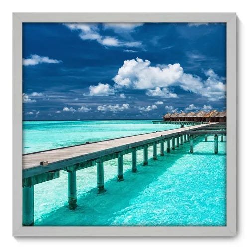 Quadro Decorativo - Praia - 50cm x 50cm - 082qnpcb - 1