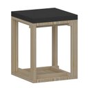 Ver imagem 3 de Kit 2 Puff Banquetas Cubo Quadrado Decorativo Suede Bege