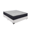 Ver imagem 1 de Cama Box Bipartido Casal Branco e Colchão Airtech 150 D45 Ortobom