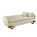 Ver imagem 6 de Sofa Cama 202cm X 92cm em Linho Cannes