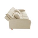 Ver imagem 5 de Sofa Cama 202cm X 92cm em Linho Cannes