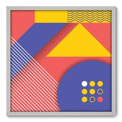 Quadro Decorativo - Abstrato - 70cm x 70cm - 062qnadb - 1