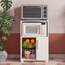 Ver imagem 3 de Balcão Fruteira em Mdp com 1 Porta e 1 Cesto de Metal Brv Móveis