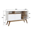 Ver imagem 4 de Aparador com 2 Portas e 6 Nichos Branco Mel