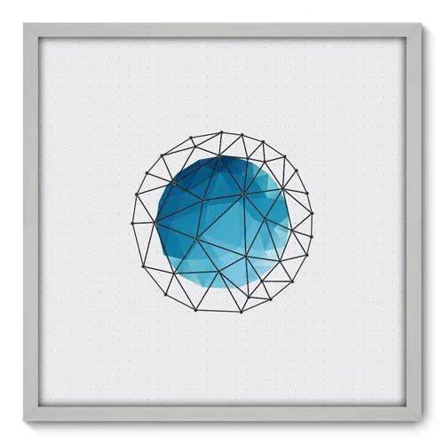 Quadro Decorativo - Abstrato - 70cm x 70cm - 090qnadb - 1