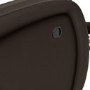 Ver imagem 4 de Poltrona do Papai Reclinável Napoli Manual Gatilho Pu Marrom Fh1 - D\'rossi