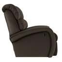 Ver imagem 2 de Poltrona do Papai Reclinável Napoli Manual Gatilho Pu Marrom Fh1 - D\'rossi