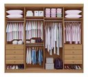Ver imagem 2 de Guarda Roupa Daymond Ripado Cinamomo