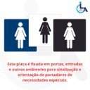 Ver imagem 5 de Placa Banheiro Feminino 15x15 Acrílico