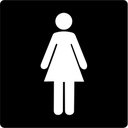 Ver imagem 1 de Placa Banheiro Feminino 15x15 Acrílico