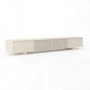 Ver imagem 2 de Rack Ripado para TV até 75 Polegadas Planejado 210cm Aruá CabeCasa MadeiraOriginals Off White