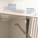 Ver imagem 6 de Rack para TV até 75 Polegadas Planejado 210cm Portas Ripadas Aruá CabeCasa MadeiraOriginals