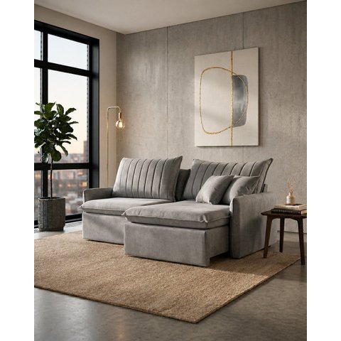 Sofá Madri Caixa Zero 180m - Cinza