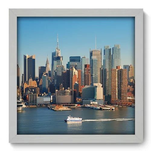 Quadro Decorativo - Nova Iorque - 33cm x 33cm - 071qnmbb - 1