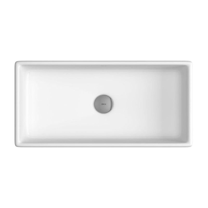 Ver imagem 2 de Cuba de Apoio Deca Retangular Branco Gelo 56x28cm L.107.17 Deca