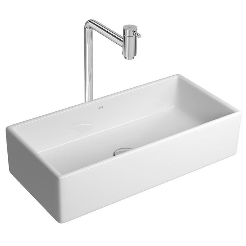 Ver imagem 3 de Cuba de Apoio Deca Retangular Branco Gelo 56x28cm L.107.17 Deca