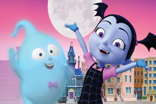Painel Decorativo Festa Vampirina #04 - 240x135 - 1