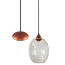 Ver imagem 1 de Pendente Cobre com Barril Grande Lisa Transparente Art Pop